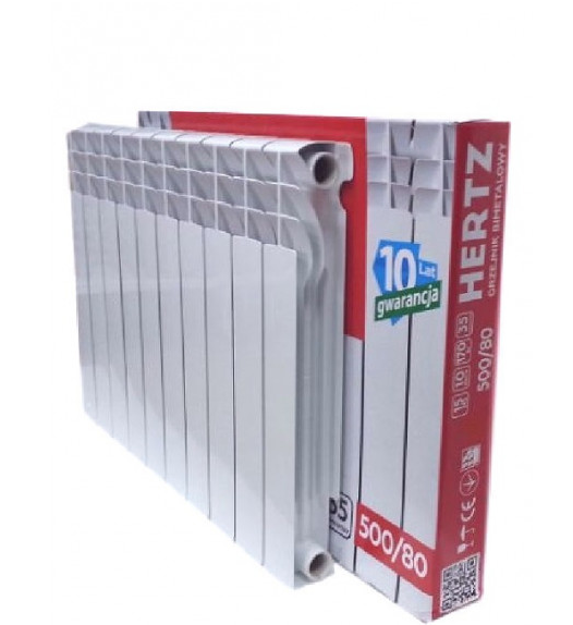 Біметалеві радіатори Hertz 500/80, фото 1