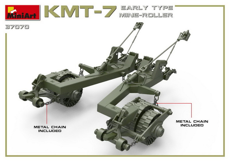 Пластикова модель 1/35 MiniArt 37070 радянський міний трал КМТ-7 - ранній тип