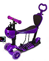 Самокат многофункциональный Scooter Божья коровка 5in1 Violet (1350702347) z11-2024