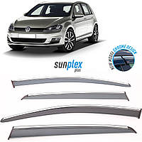 Дефлектор на вікна SUNPLEX (вітровики)  Volkswagen Golf 7 2013-2019, PLUS-1-026-001
