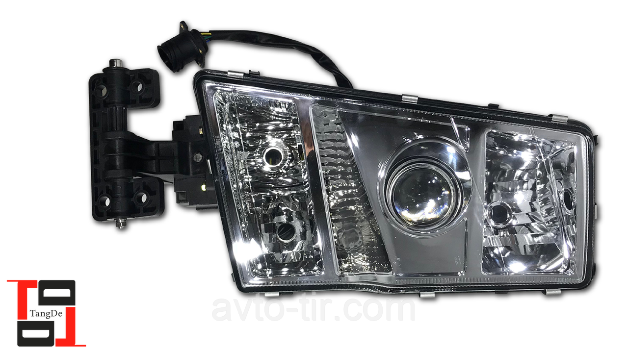 Фара головного світла р/керування з круглим роз'ємом good LH Volvo FM12, FH12 e-mark, фото 1