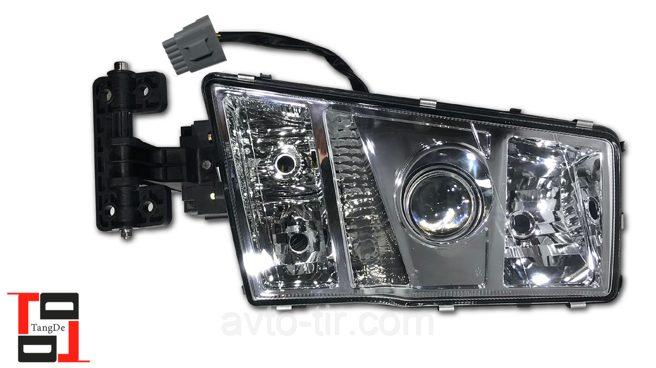 Фара головного світла р/керування з квадратним роз'ємом good LH Volvo FM12, FH12 e-mark, фото 1