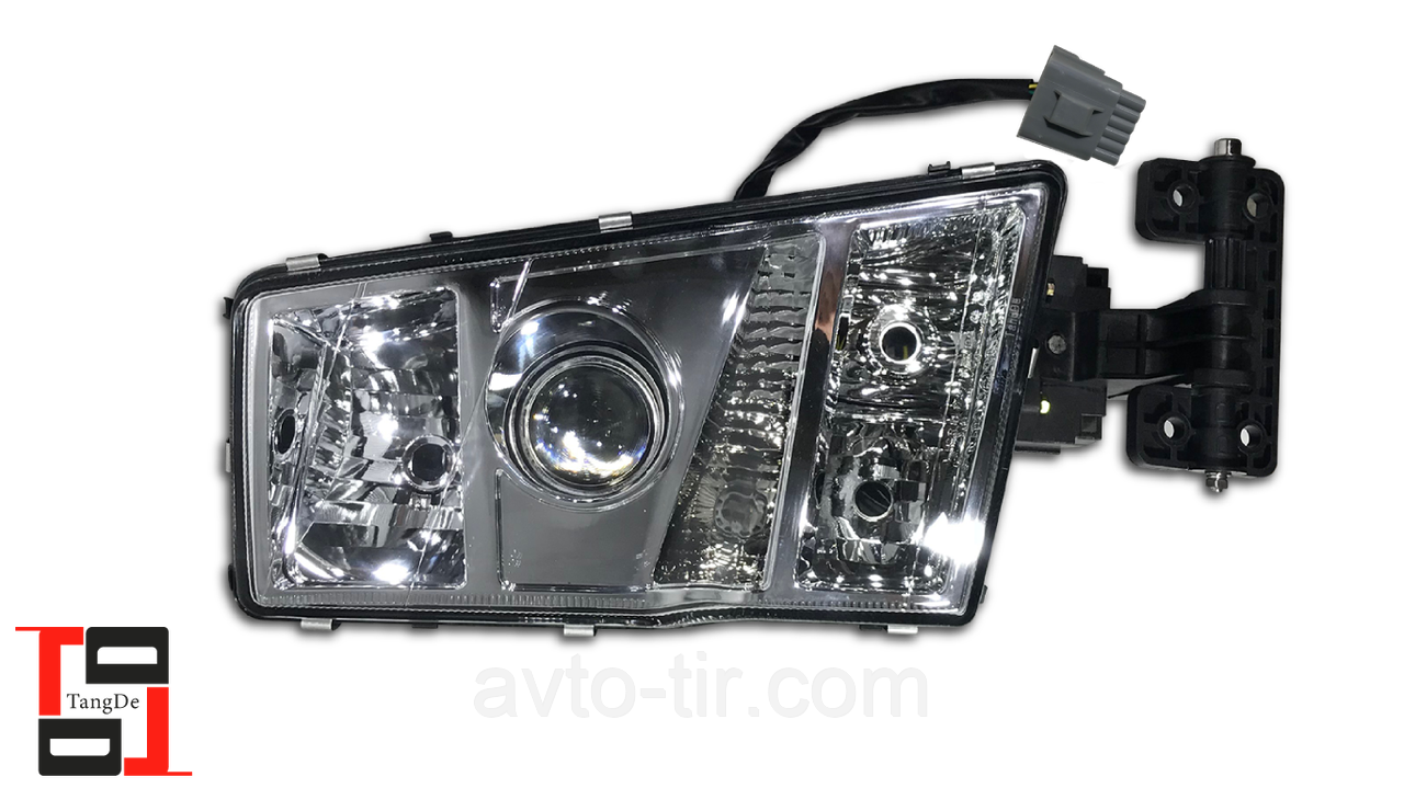 Фара головного світла р/керування з квадратним роз'ємом good RH Volvo FM12, FH12 e-mark