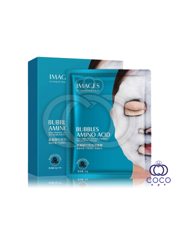 Очисна бульбашкова маска для обличчя з вугіллям Images Bubbles Amino Acid Mask упаковка 4 шт., фото 1