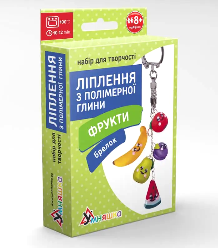Набір для творчості Ліплення з полімерної глини "Брелок Фрукти" ПГ-003