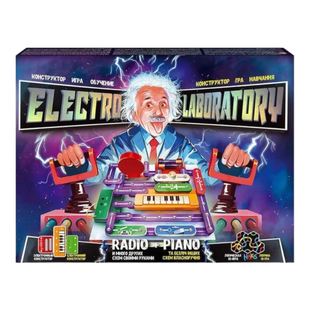Конструктор електронний Electro Laboratory. Radio+Piano Danko Toys