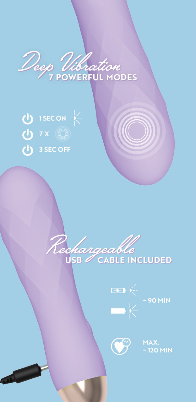 Фіолетовий мінівібратор із незвичайною текстурою Cuties Mini Vibrator