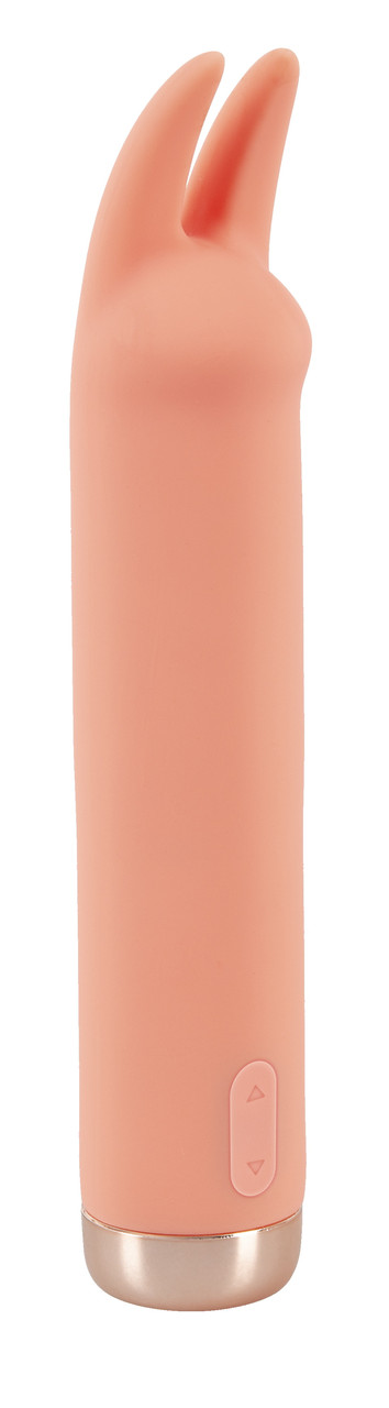 Гарний мінівібратор із гнучкими вібровушками Mini Bunny Vibrator, фото 1