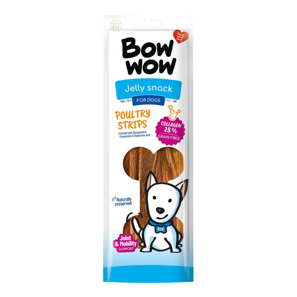 Ласощі для собак стріпси з яловичини та птиці 22 см Bow wow 60 г