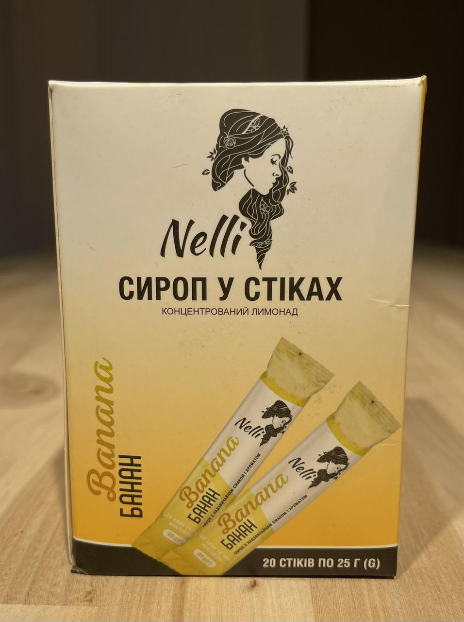 Сироп у стіку Nelli Банан 25г, фото 1