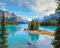 Пейзажи картины по номерам 40х50 Рисование по цифрам Красивое озеро в горах Картины по номерам Rainbow GX44538