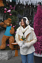 Актуальна демісезонна жіноча укорочена дублянка Gs2537, фото 3