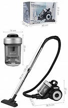 Пилосос MALTEC TURBO CYCLONE PRO-4000W 12в1 ручний циклонний від мережі побутовий для дому без мішка, фото 3