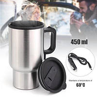 Термокухоль автомобільний 12 в 450 мл Electric mug cup 2240, Кухоль автомобільний з підігрівом 12 вольтів