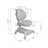 Комплект меблів FunDesk Sentire Grey + FunDesk Adonis Grey, фото 11