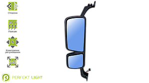 Основне дзеркало підігрів ел/керування LH Mercedes e-mark
