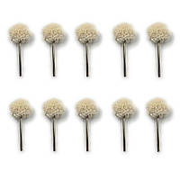 Набір насадок з бавовняної тканини на гравер дрімель бормашину та дриль для полірування 10 шт