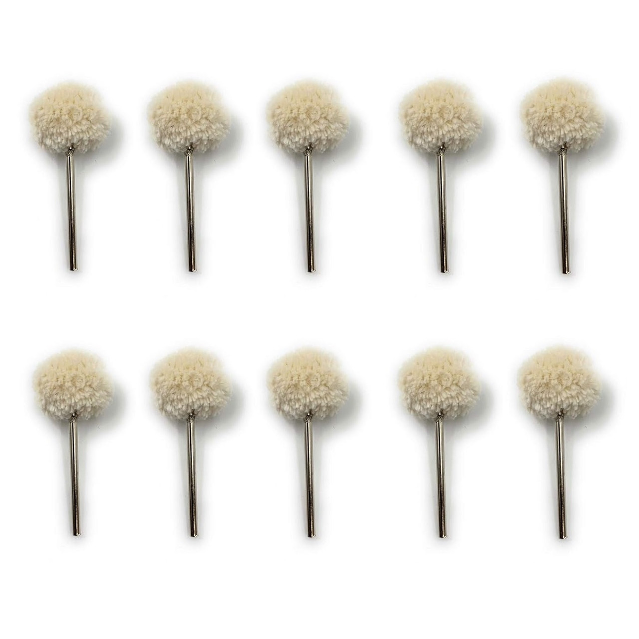 Набір насадок з бавовняної тканини на гравер дрімель бормашину та дриль для полірування 10 шт - фото 1 - id-p2041062709