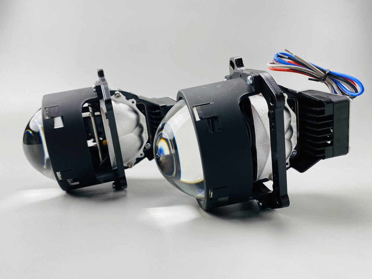 Додаткові автомобільні LED лінзи універсальні 3 inch R3A 128мм R3A 128мм IP67 6000K, фото 1
