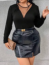 Жіночий Боді із сіткою Розміри 44-46,48-50,52-54 (вф 370)