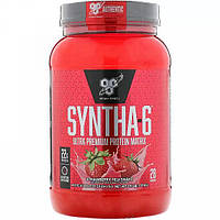 Высококачественный многокомпонентный протеин BSN Syntha-6 1320г, Strawberry
