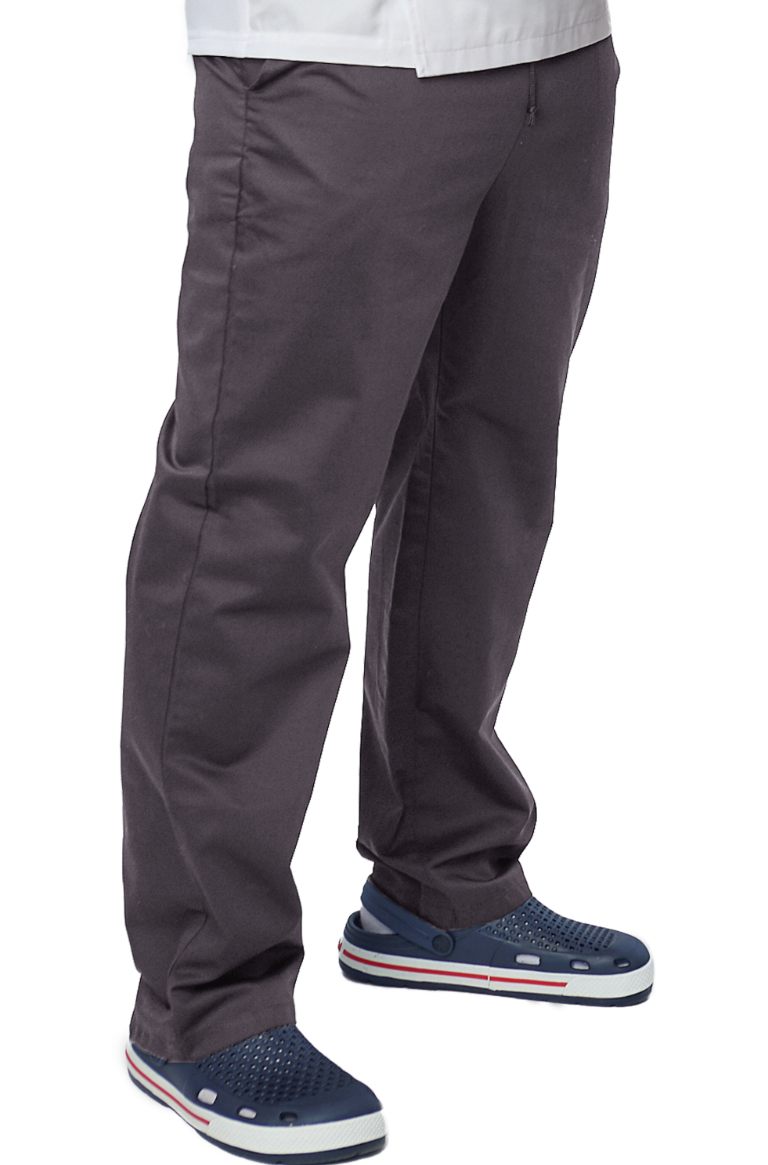 Кухарські штани Чоловічі Шеф Сірі з легкої бавовни — зручна робоча форма для кухні та ресторану