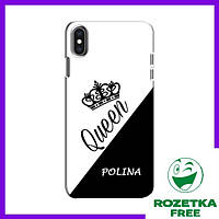 Именной Чехол (ПОЛИНА) для iPhone Xs / Чехлы POLINA на Айфон Xs