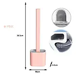 Щітка для унітаза силіконова Liquid Toilet Brush Рожева, фото 3