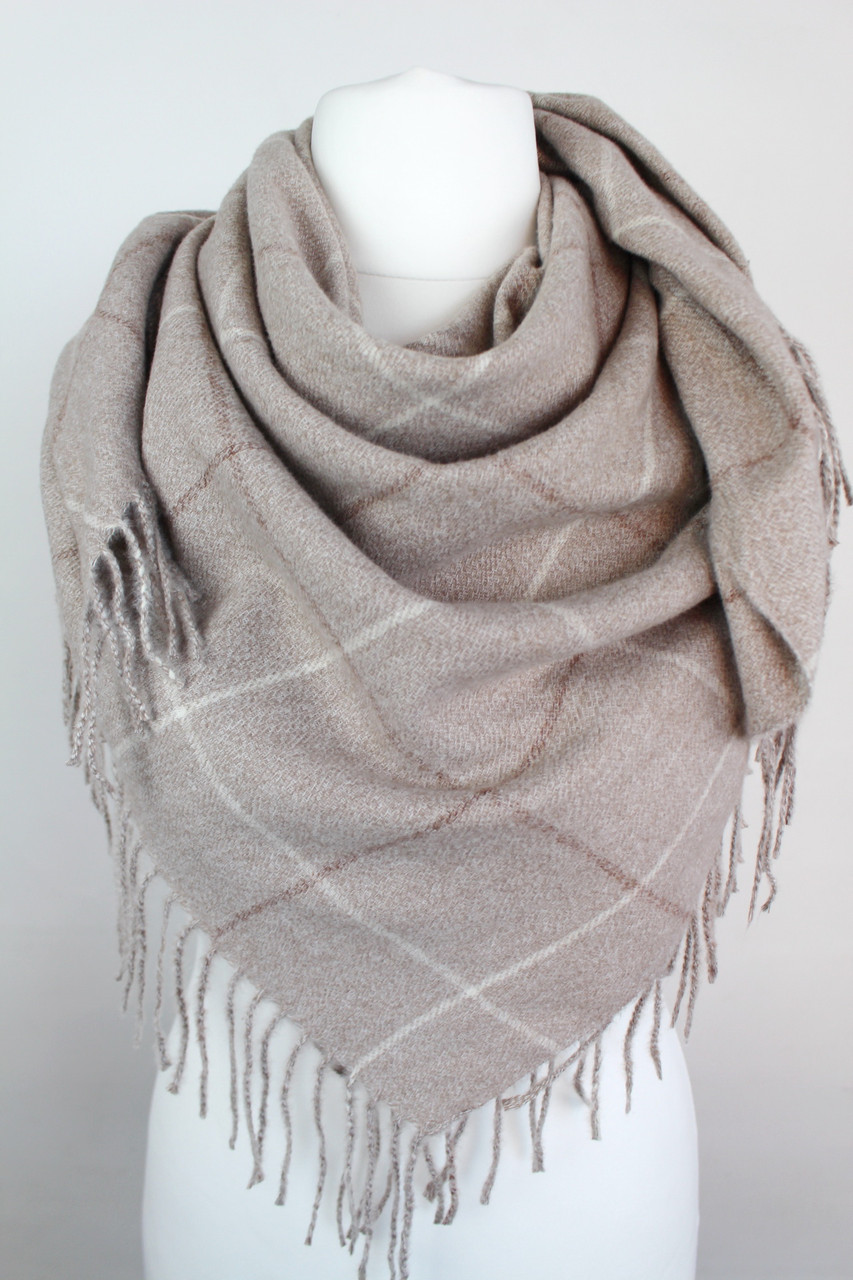 Кашемірова хустка-косинка Cashmere 216009