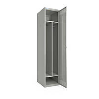 Шкаф металлический крашенный для одежды Меткас 400/1-1 D, секция 400 мм, 1 секция, 1 дверца, разделение