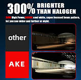 Світлодіодні лампи H4 з лінзою 8000 LM 6000 К — міні Bi-Led H4 лінза — Гарантія, фото 3