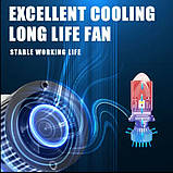 Світлодіодні лампи H4 з лінзою 8000 LM 6000 К — міні Bi-Led H4 лінза — Гарантія, фото 7