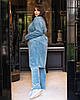 Домашній  жіночий махровий костюм кофта зі штанами та халат розміри батал, фото 4