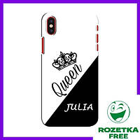 Именный Чехол (Юля) для iPhone X / Чехлы Julia на Айфон 10