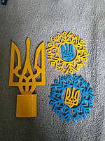 Герб України 15 см верхівка на ялинку та іграшки 2 шт