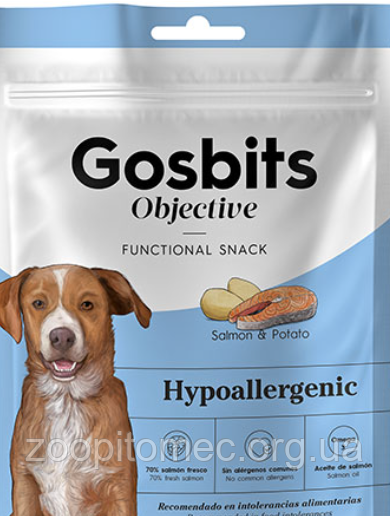 Ласощі для собак Gosbits Objective Movement Chicken Salmon Mussels (Госбітс Мувмент), 150 г, фото 1