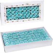 Квітка для декору "Троянда Бірюзова - Мило подарункове" 81-6 MZOPT