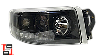 Фара головного світла р/керування чорна з протитуманкою, з ксеноновою лампою та баластом RH Renault new Premium e-mark
