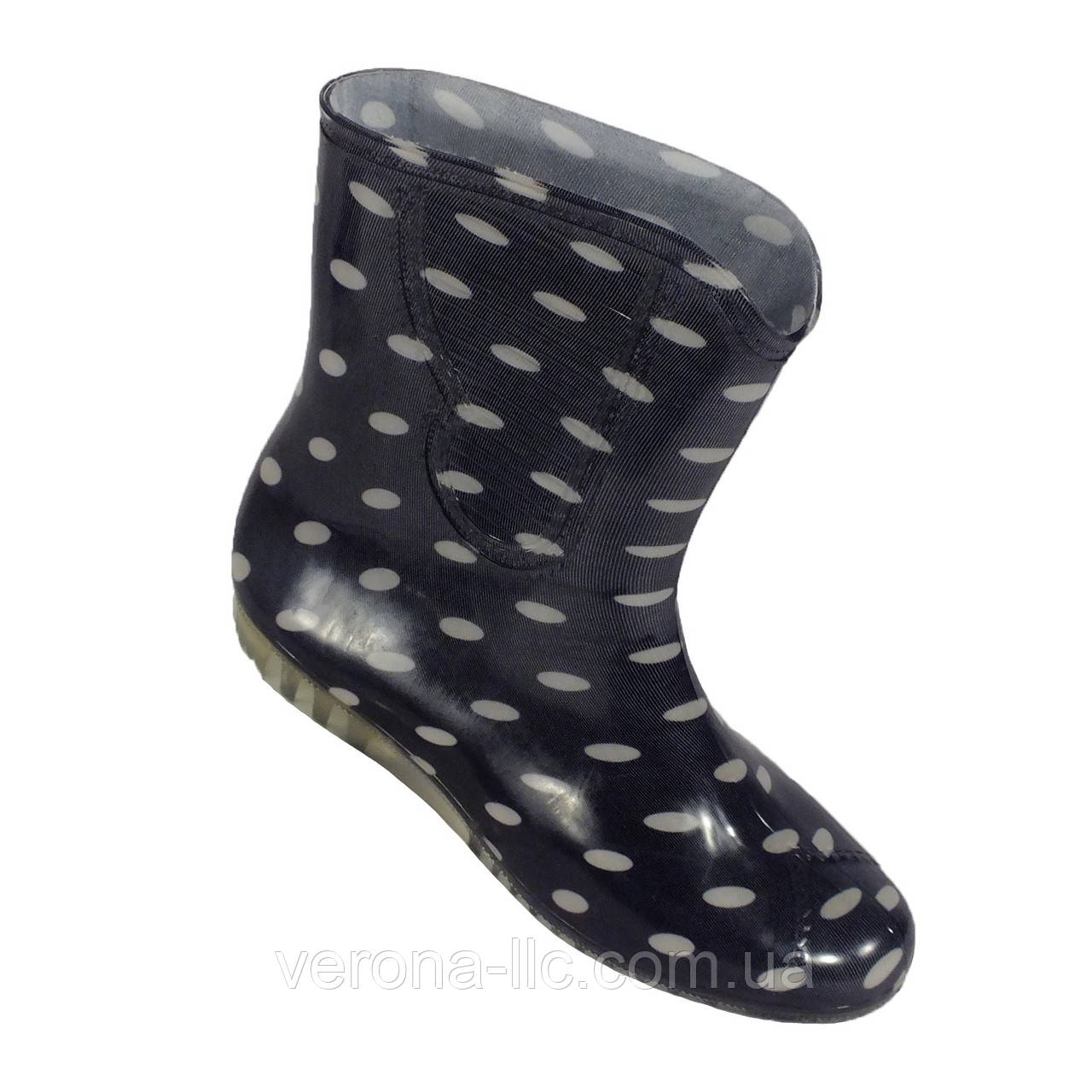 Сапоги резиновые силиконовые женские "Белый горошек" - купить по лучшей ...