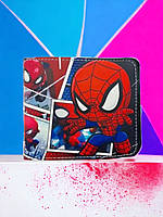 Детский кошелек Человек паук, кошелек с Пауком Человеком, подарок для мальчика Супергерои