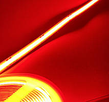Світлодіодна стрічка COB 320д.м. 12V IP20 12W червоний продаж бобінами 5м (ціна 1м)