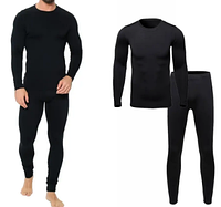 Турецька термобілизна «Thermal» S, M, L, XL, 2XL, 3ХЛ з начосом у коробці ЧОРНИЙ АНТРАЦИТ