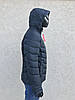 Чоловіча куртка пуховик теплий зимній з капюшоном коротка чорний т.зелений  S М L ХL XXL / 46 48 50 52 54р, фото 2