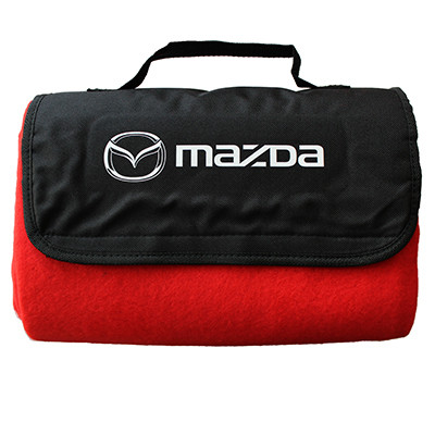 ПЛЕД для пікніку 99076 колір червоний з логотипом «mazda» 7000AI0146RD