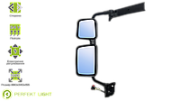 Основное зеркало с широкоугольным подогревом эл/управления LH Renault черное e-mark