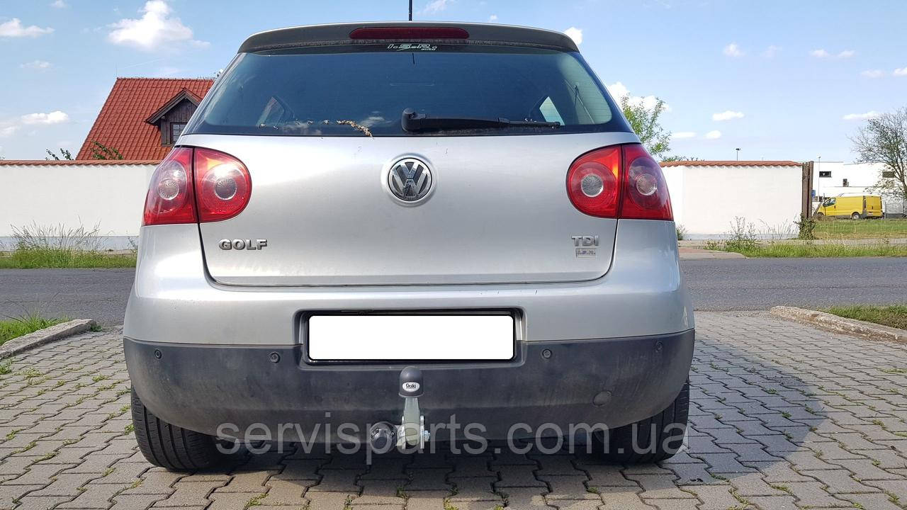 Фаркоп Volkswagen Golf 5 хетчбек 2003-2009 (Фольксваген Гольф 5) оцинкованный на болтах - фото 1 - id-p1734695879