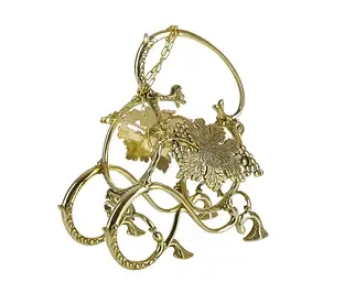 Підставка для пляшки з латуні 22х27 см Stilars Італія 1197