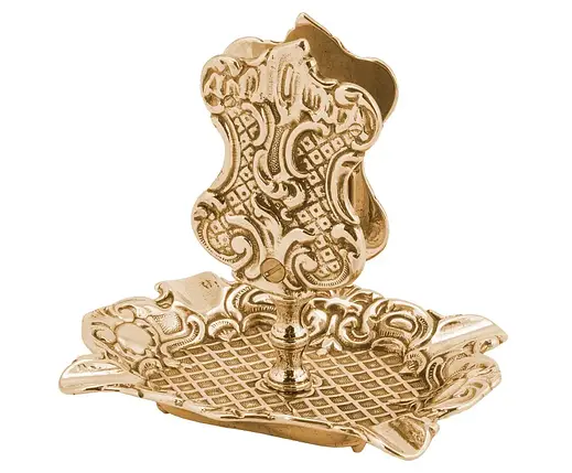 Підставка для сірників із латуні 12 х 13,5 см Stilars Італія 120, фото 1