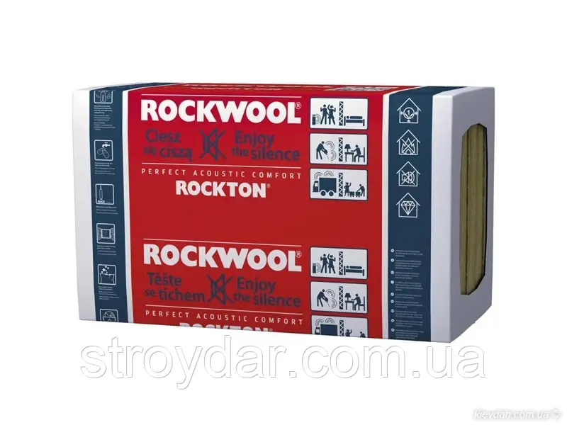 Утеплювач Rockwool Rockton SUPER 100мм (Роктон супер звукоізоляція)