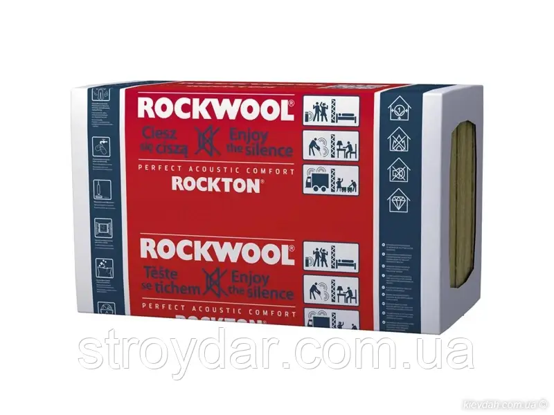 Утеплитель Rockwool Rockton SUPER 100мм (Роктон супер звукоизоляция) - фото 1 - id-p21370816